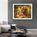 Christmas Surprise Diamond Painting Kit – Kitten & Cocker Spaniel Under the Tree JX77