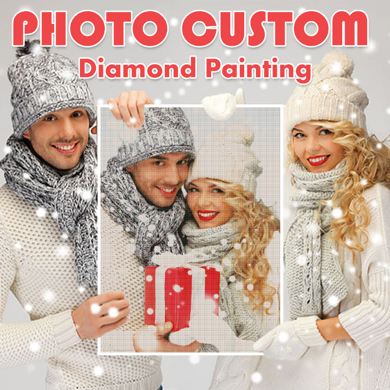 40X80 Custom Diamond Painting Kits Full Drill Holiday Commemorative Photos Customized Diamond Painting