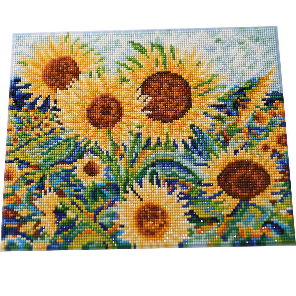 Sunflower Field Diamond Painting Kit – Full Drill Impressionist Floral Art JX62
