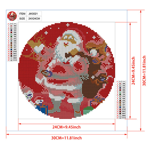 Christmas Diamond Painting Kit – Full Drill Holiday Festive Art JM3021
