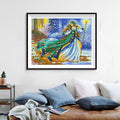 Winter Forest Goddess Diamond Painting Kit — 5D Full Drill Fantasy Figure Mosaic Art JX182