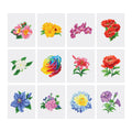 Mini Diamond Painting Kits - Full Drill Flowers 12pcs