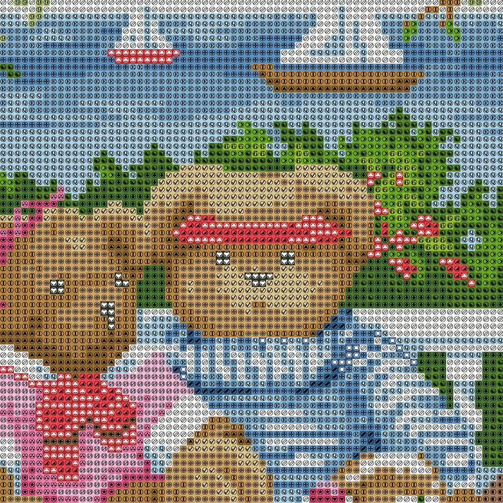 Teddy Bear Tea Party Diamond Painting Kit — 5D Full Drill Cute Bear Garden Mosaic Art JX183