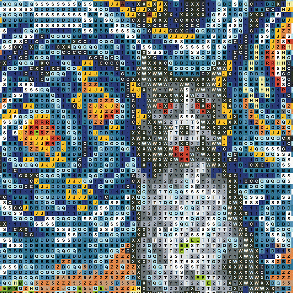 Dog Starry Night Diamond Painting Kit – Van Gogh Style Full Drill Art JM3032