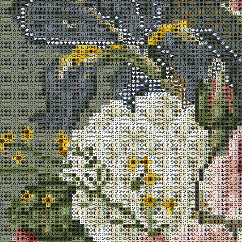 Pink Roses, Iris & White Lily Bouquet Diamond Painting Kit – Full Drill Old Masters Floral Art JX38