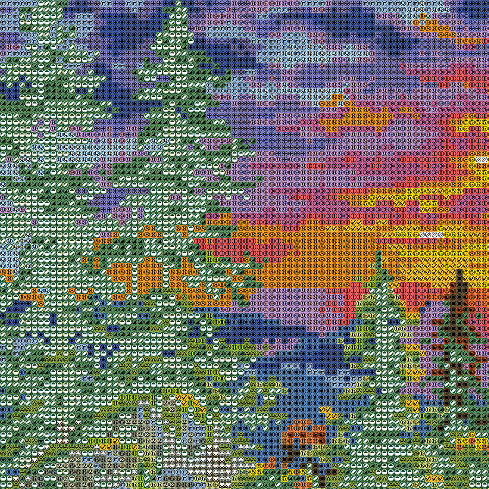 Sunset Mountain Trail Diamond Painting Kit — 5D Full Drill Alpine Landscape Mosaic Art JX172
