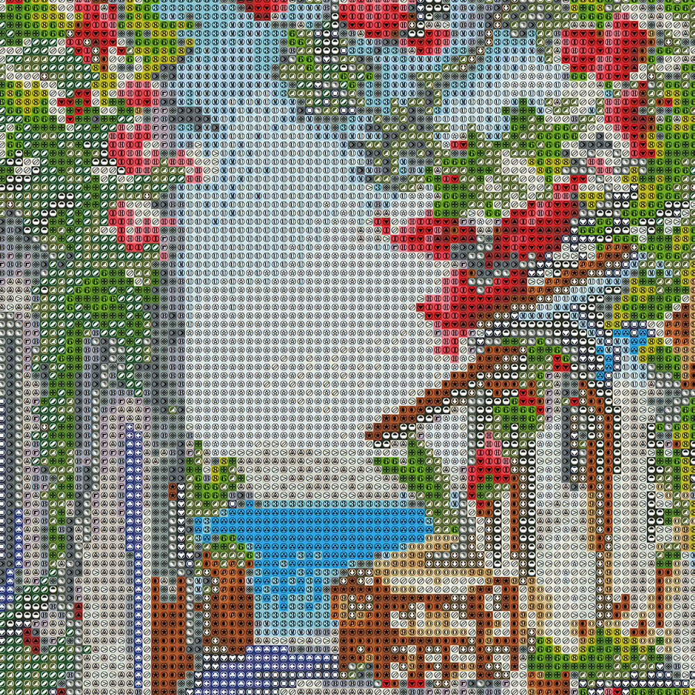 Greek Island Taverna Diamond Painting Kit – Aegean Alley Restaurant with Bougainvillea, Blue Doors & Sea View JX86
