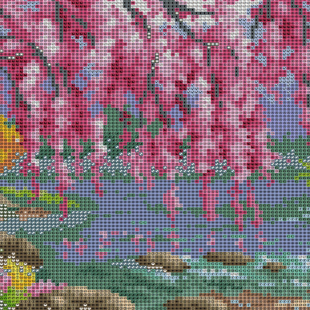 Cherry Blossom Stream Diamond Painting Kit — 5D Full Drill Spring Landscape Mosaic Art JX168