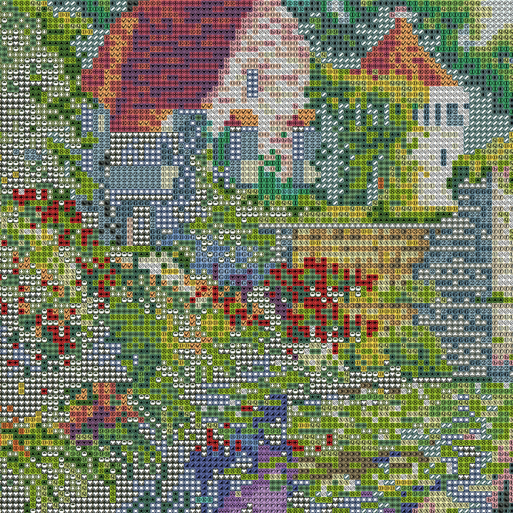 English Castle Garden Diamond Painting Kit — 5D Full Drill Countryside Cottage Mosaic Art JX167