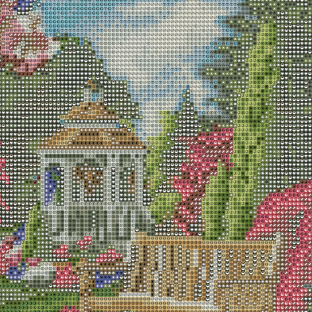 Secret Garden Diamond Painting Kit – White Gazebo, Waterfall Fountain & Red Bridge with Cherry Blossoms & Iris JX48