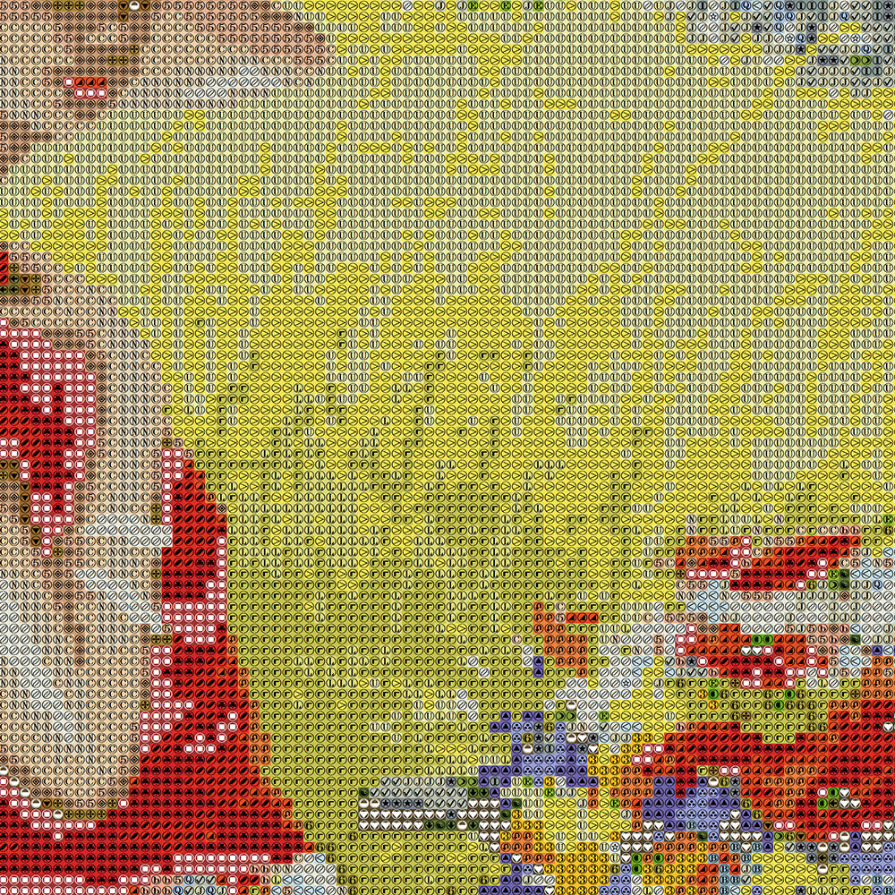 Girl in Red Dress Flower Field Diamond Painting Kit – Summer Beauty in Golden Rapeseed Field with Bicycle & Wildflowers JX157